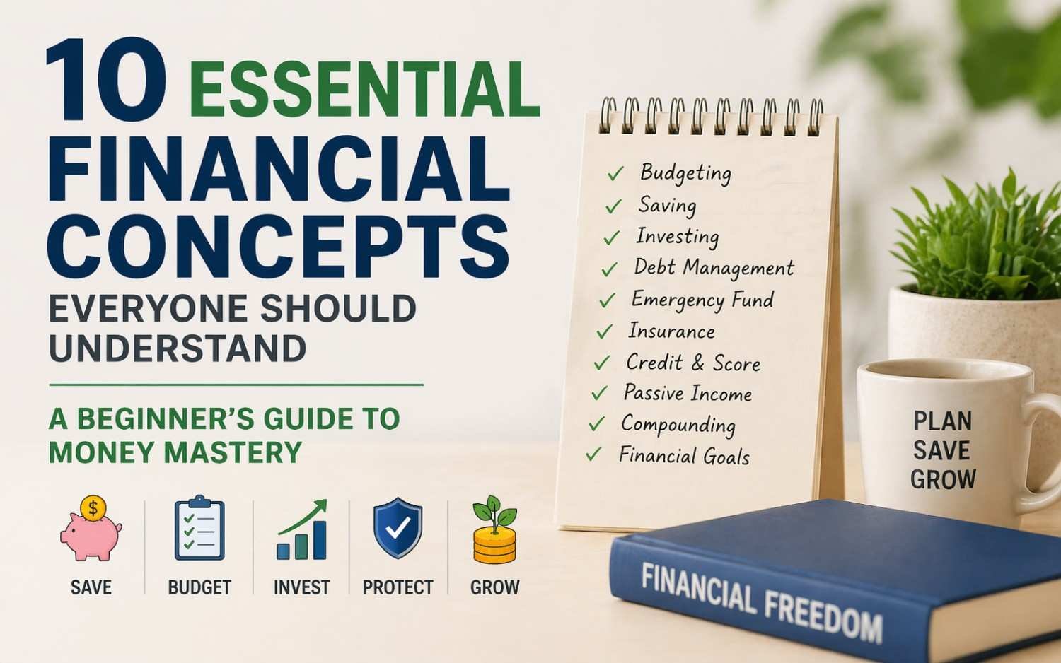 10 Essential Financial Concepts Everyone Should Understand: A Beginner’s Guide to Money Mastery