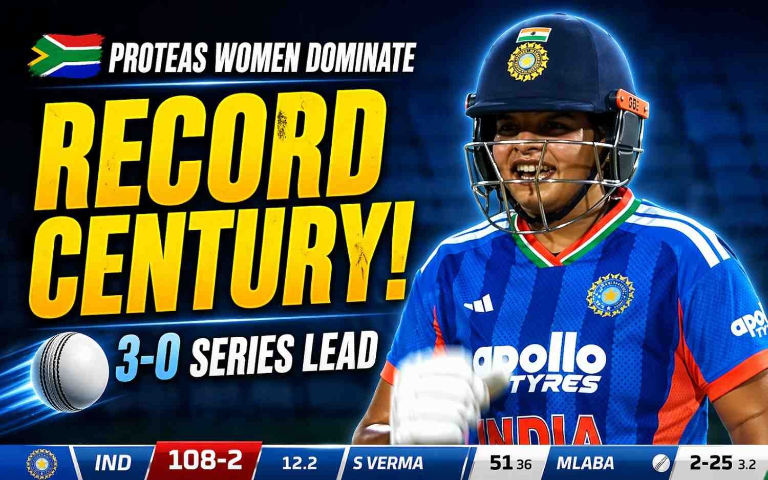 Laura Wolvaardt's Record-Breaking Century Powers Proteas Women to Emphatic 3-0 Series Lead Over India